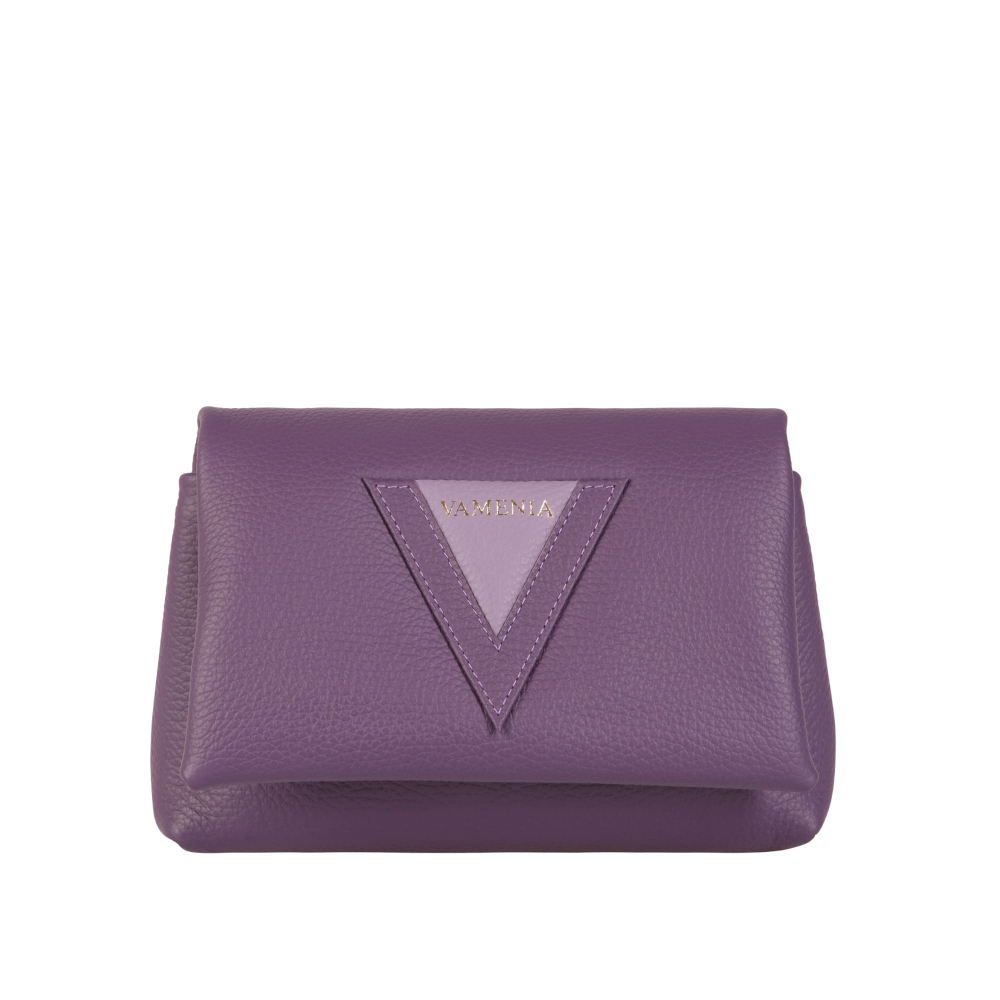 Crossbody Bag aus Kalbsleder in lila -EPONA- MINI